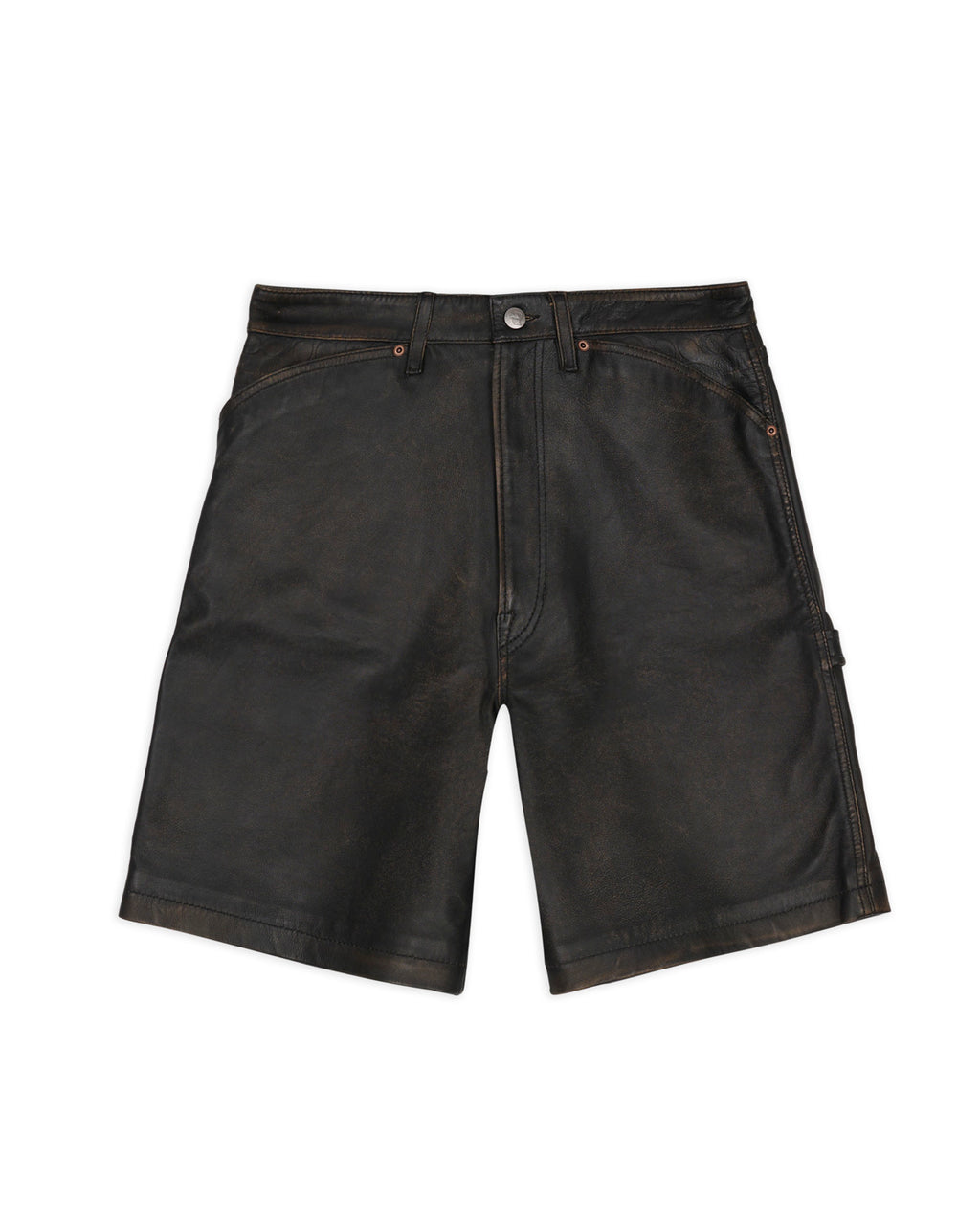 Brain Dead x Coach Leather Shorts - Black