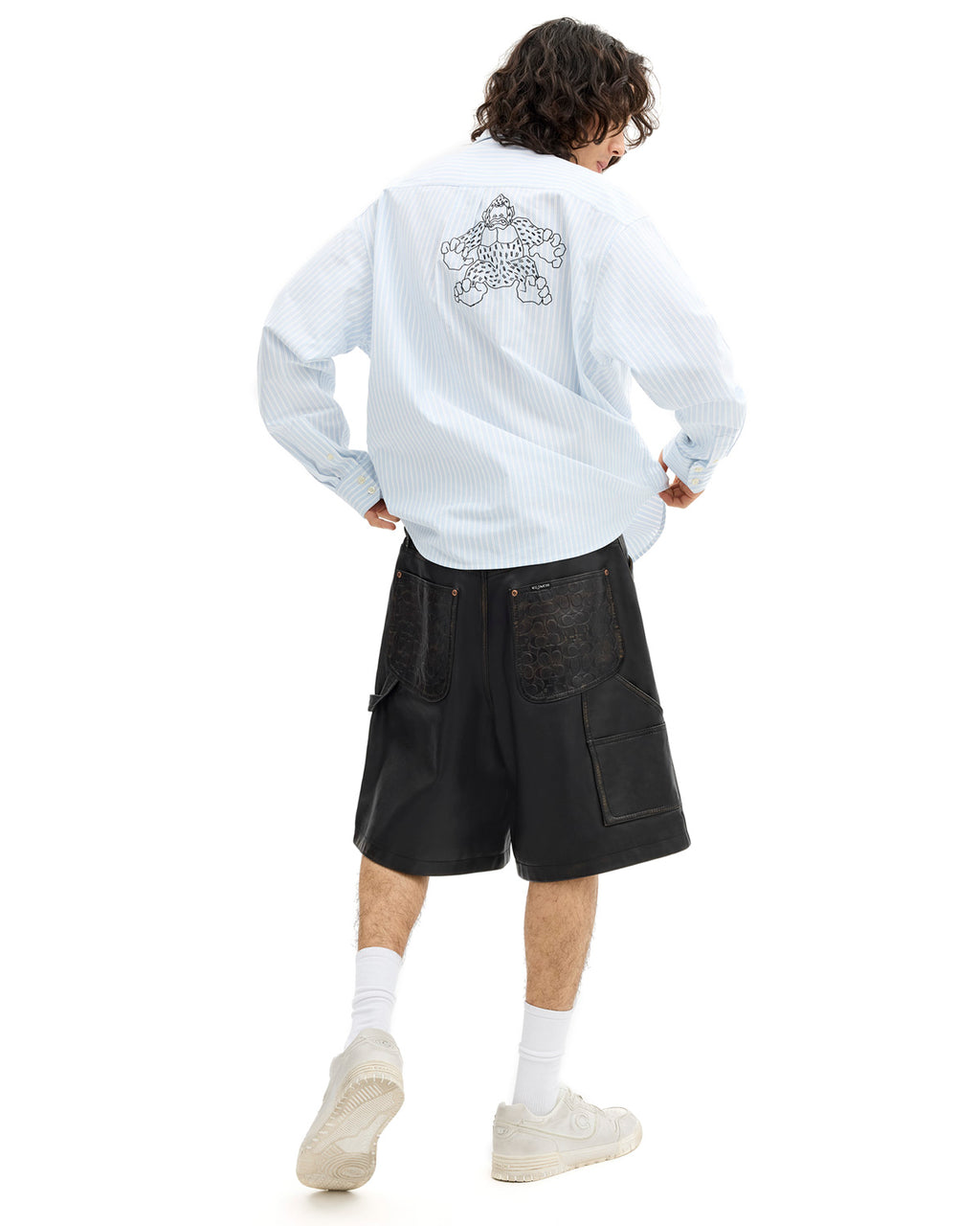 Brain Dead x Coach Leather Shorts - Black 9