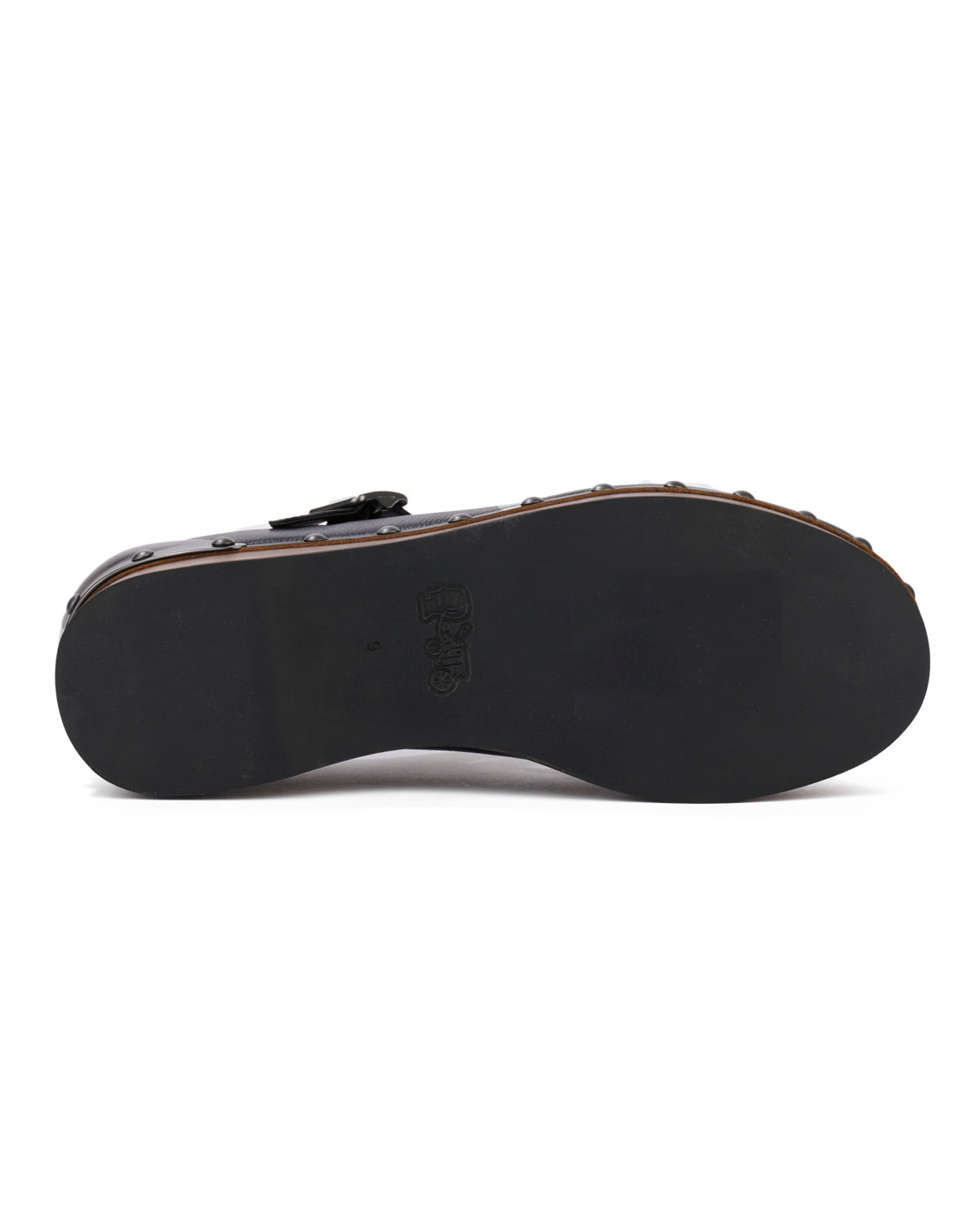 BLACK BRAIN サッカーシャツ MARY JANE Brain Dead x Coach Men's Leather Wooden Mary Jane - Black