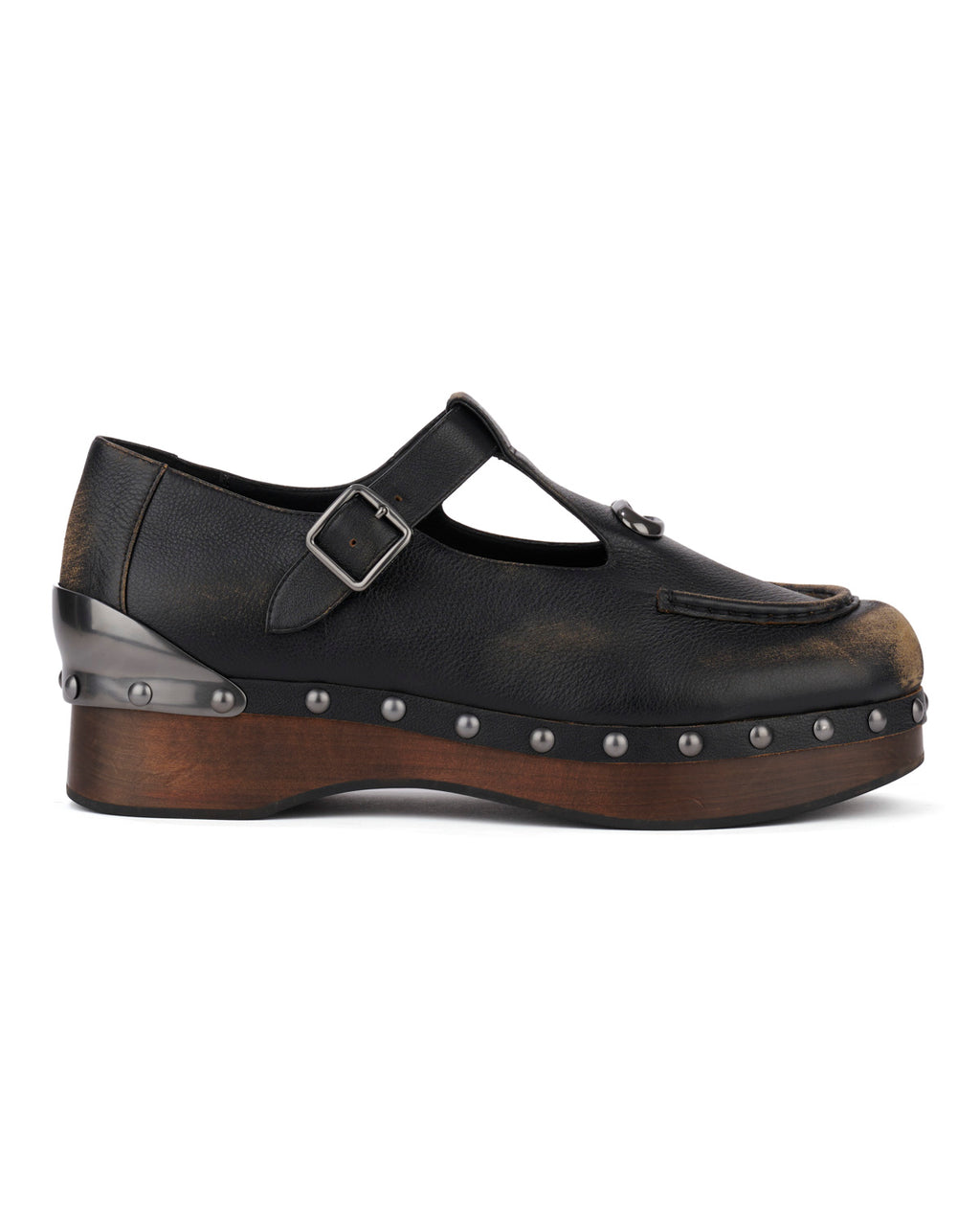 Brain Dead x Coach Men's Leather Wooden Mary Jane - Black