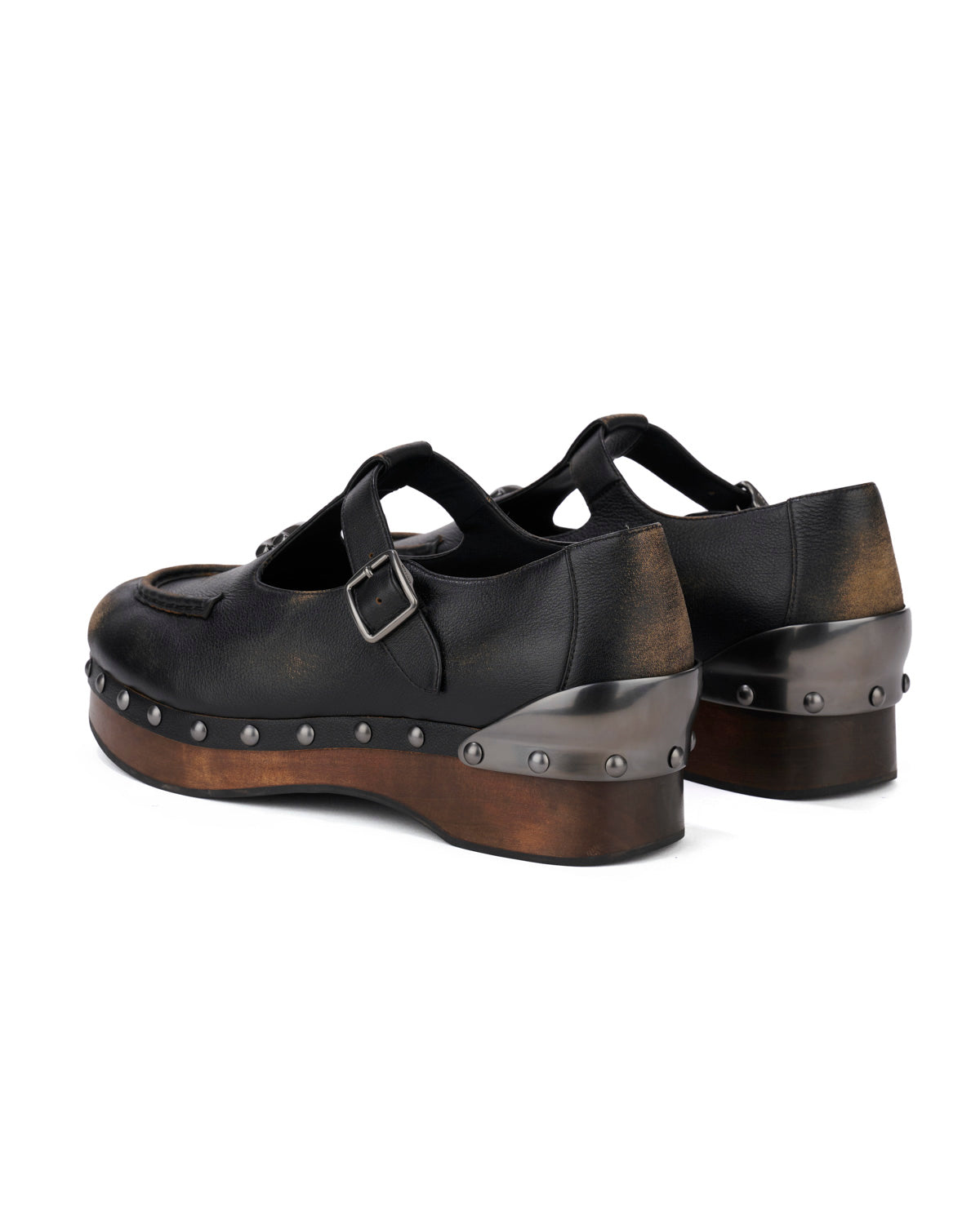 Brain Dead x Coach Leather Wooden Mary Jane - Black 3