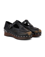 Brain Dead x Coach Leather Wooden Mary Jane - Black 2