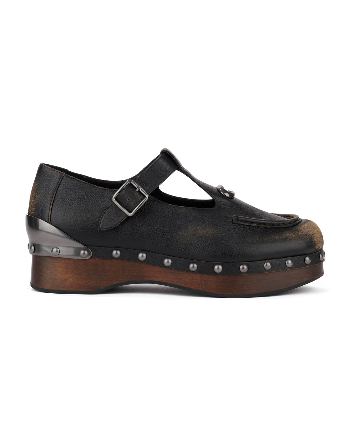 Brain Dead x Coach Leather Wooden Mary Jane - Black 1