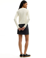 Brain Dead x Coach Long Sleeve Graphic Pointelle Top - Cream 4