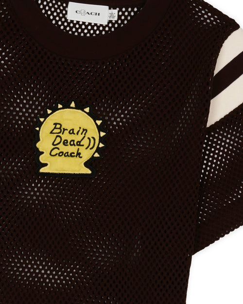 Brain Dead x Coach Mesh Football T-Shirt - Brown 2