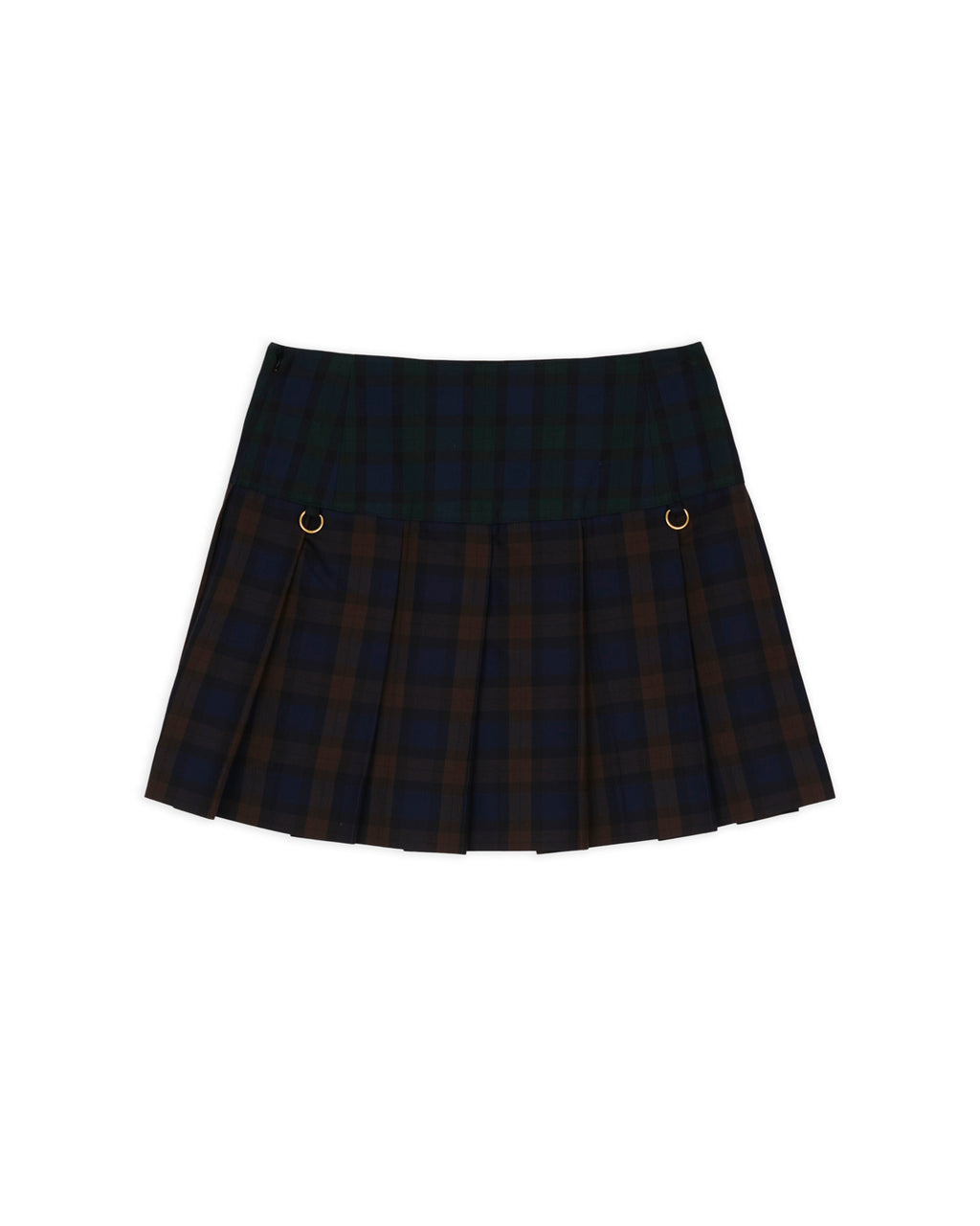 Brain Dead x Coach Mini Plaid Pleated Skirt - Dark Brown 5