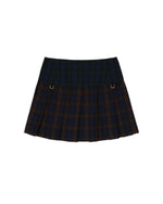 Brain Dead x Coach Mini Plaid Pleated Skirt - Dark Brown 5