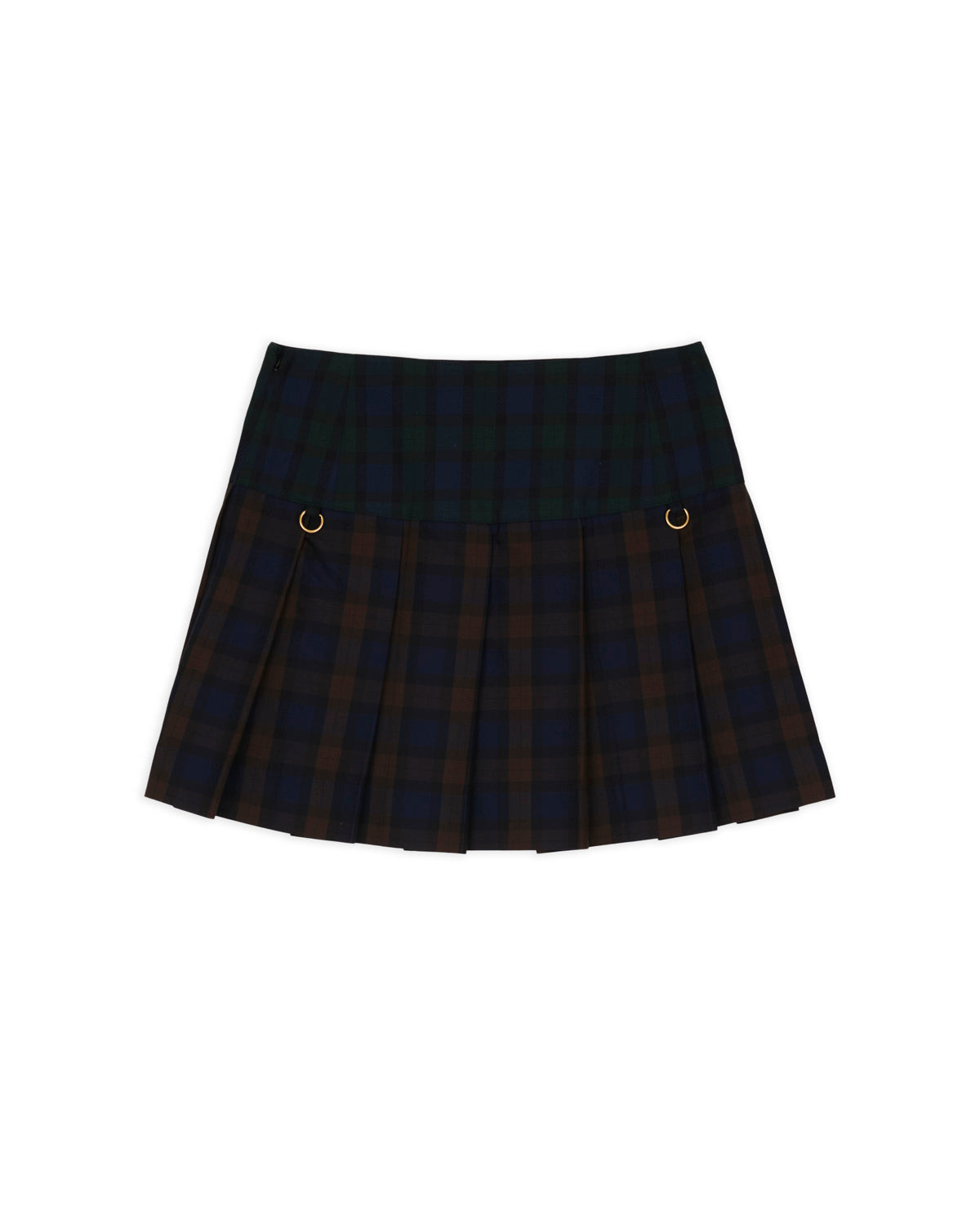 Brain Dead x Coach Mini Plaid Pleated Skirt - Dark Brown 5