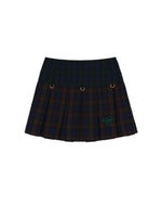 Brain Dead x Coach Mini Plaid Pleated Skirt - Dark Brown 1