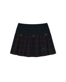 Brain Dead x Coach Mini Plaid Pleated Skirt - Dark Brown