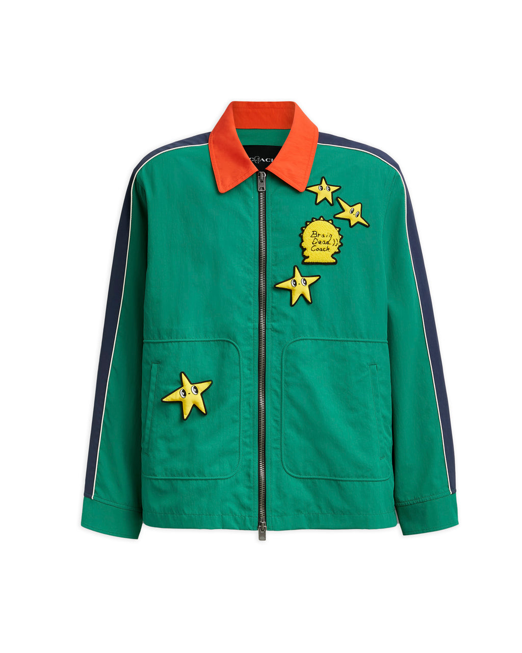 Brain Dead x Coach Nylon Racer Jacket - Green