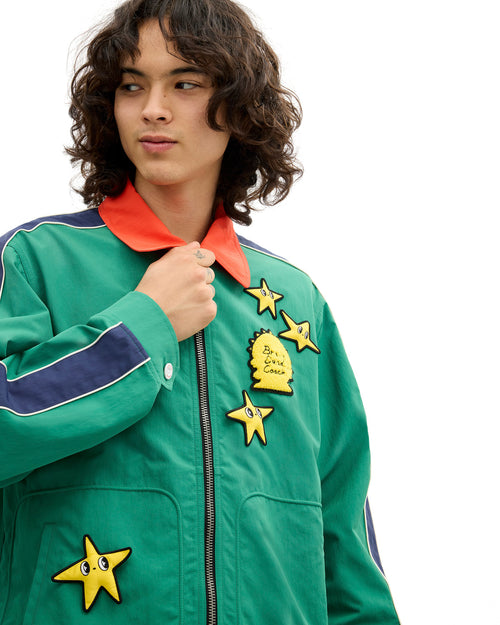 Brain Dead x Coach Nylon Racer Jacket - Green 2