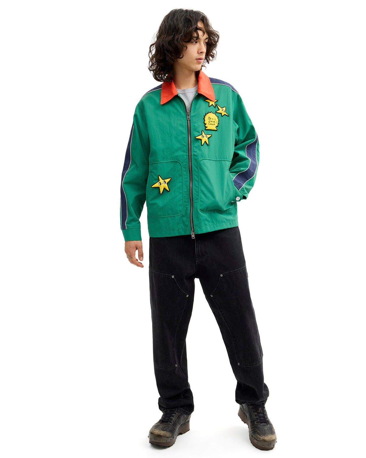 Brain Dead x Coach Nylon Racer Jacket - Green 4