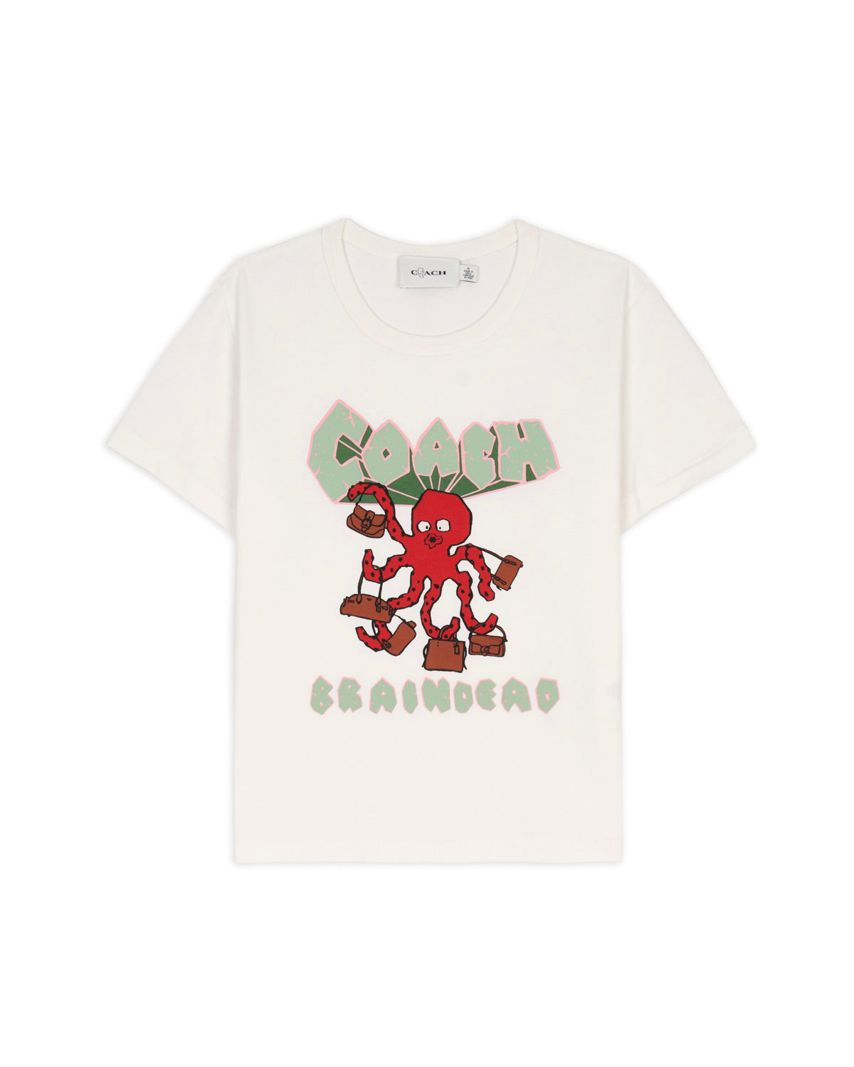 Brain Dead x Coach Octopus Graphic 90s T-Shirt - White 1