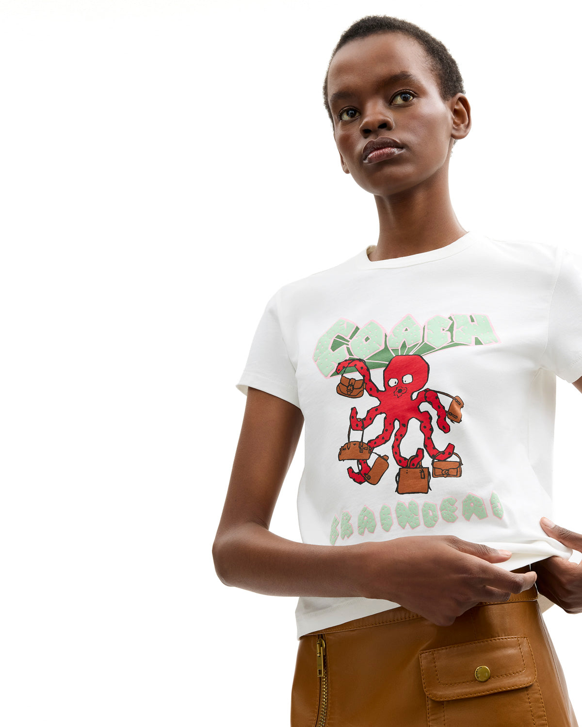 【専用】BRAIN DEAD Top & Pants & T-shirt×2 Brain Dead x Coach Octopus Graphic 90s T-Shirt - White