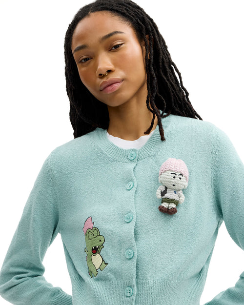 Brain Dead x Coach Plush Character Cardigan - Light Green 2