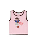 Brain Dead x Coach Pointelle Graphic Tank Top - Pink