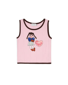 Brain Dead x Coach Pointelle Graphic Tank Top - Pink