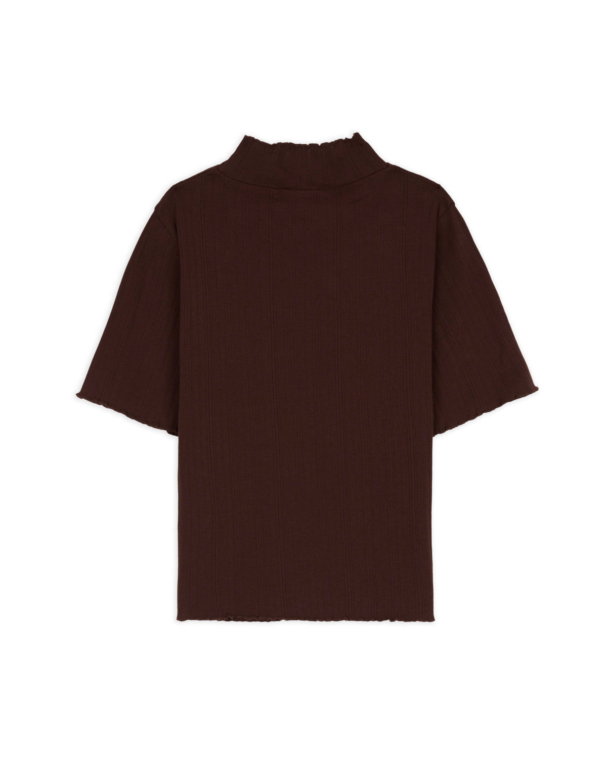 Brain Dead x Coach Pointelle Mockneck Top - Brown