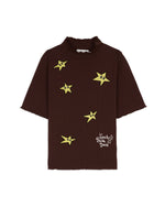 Brain Dead x Coach Pointelle Mockneck Top - Brown 1