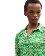 Brain Dead x Coach Printed Mesh Button Up Shirt - Dark Green 2