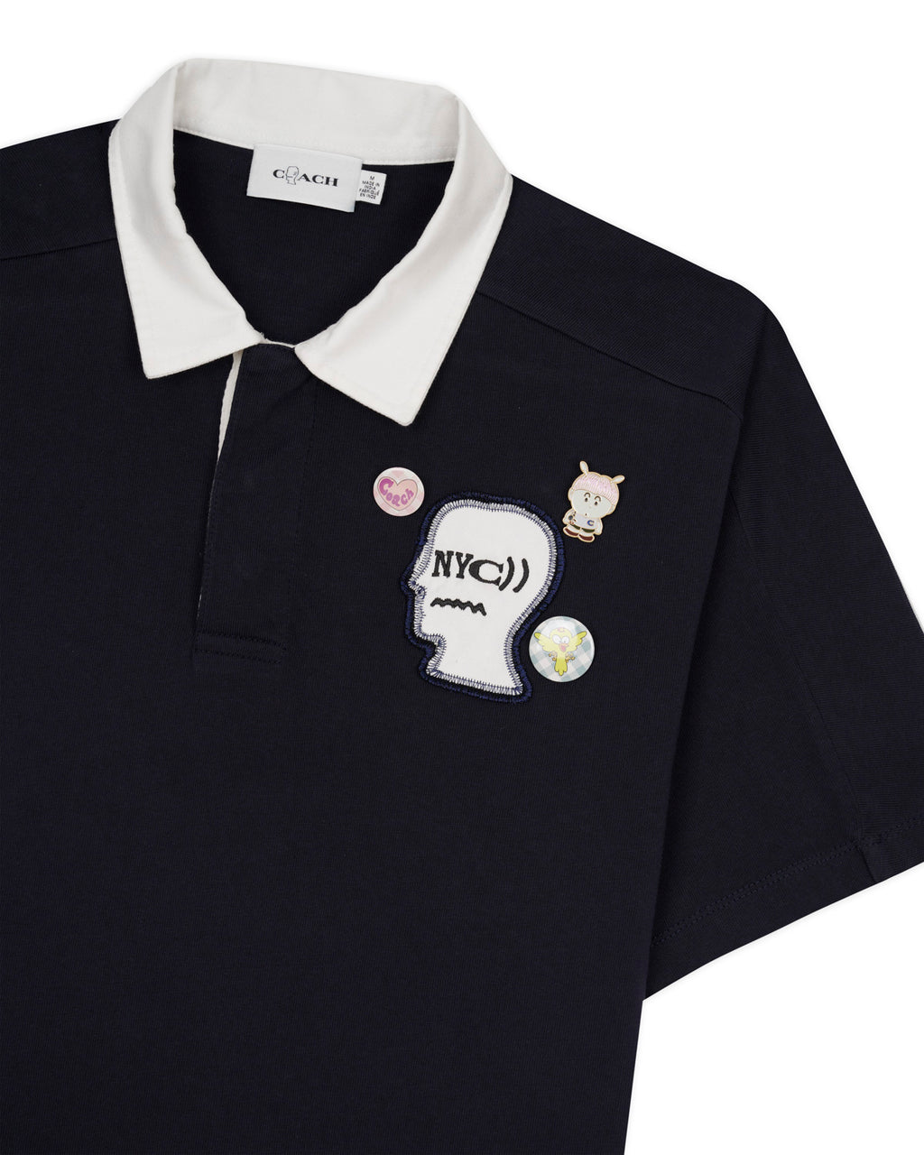 Brain Dead x Coach Rugby Polo - Navy 3