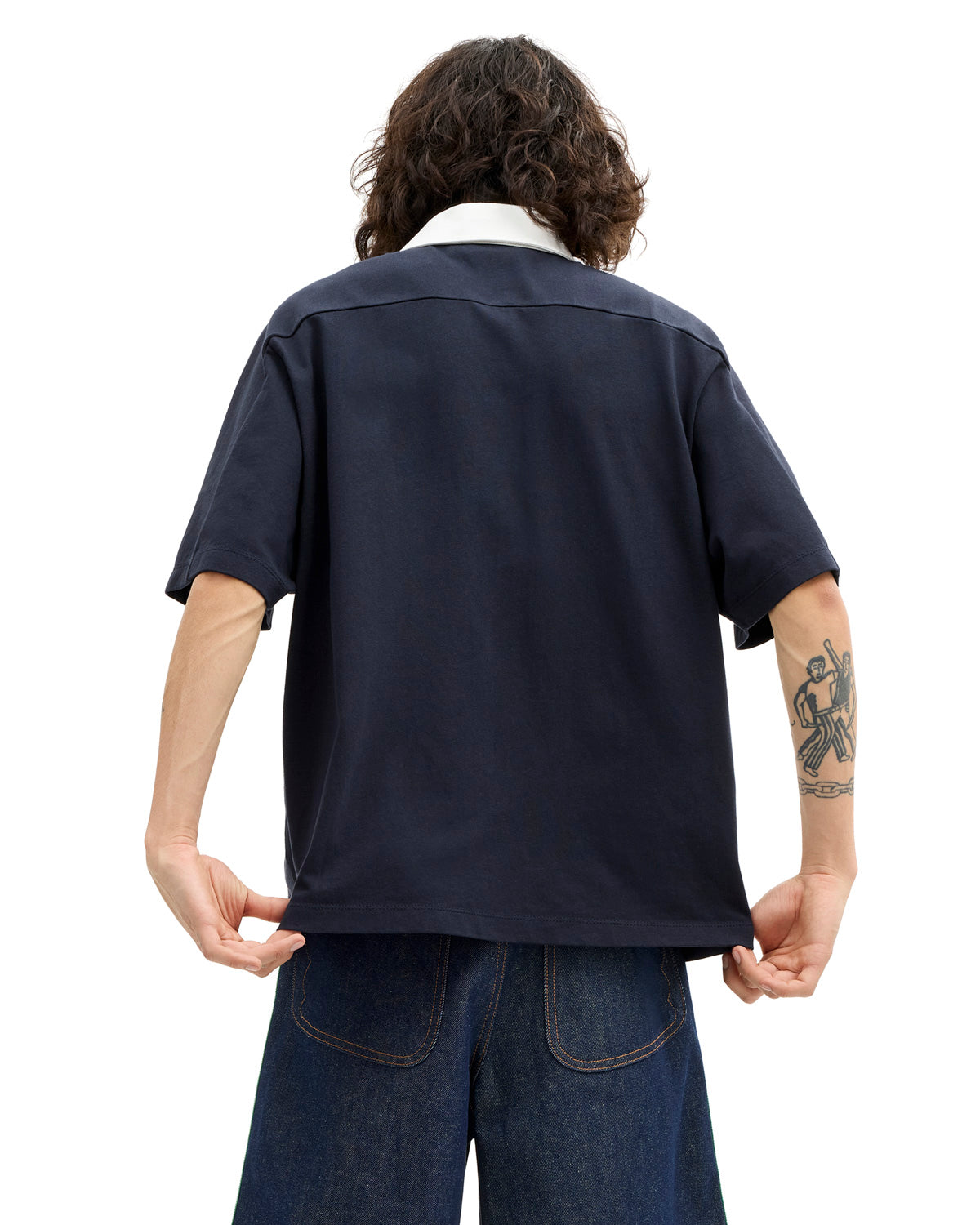 Brain Dead x Coach Rugby Polo - Navy