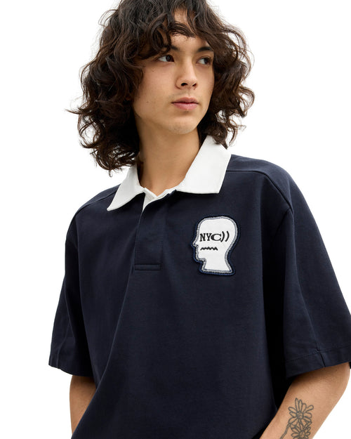 Brain Dead x Coach Rugby Polo - Navy 2