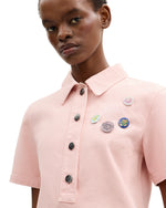 Brain Dead x Coach Short Sleeve Denim Mini Dress - Pink 8