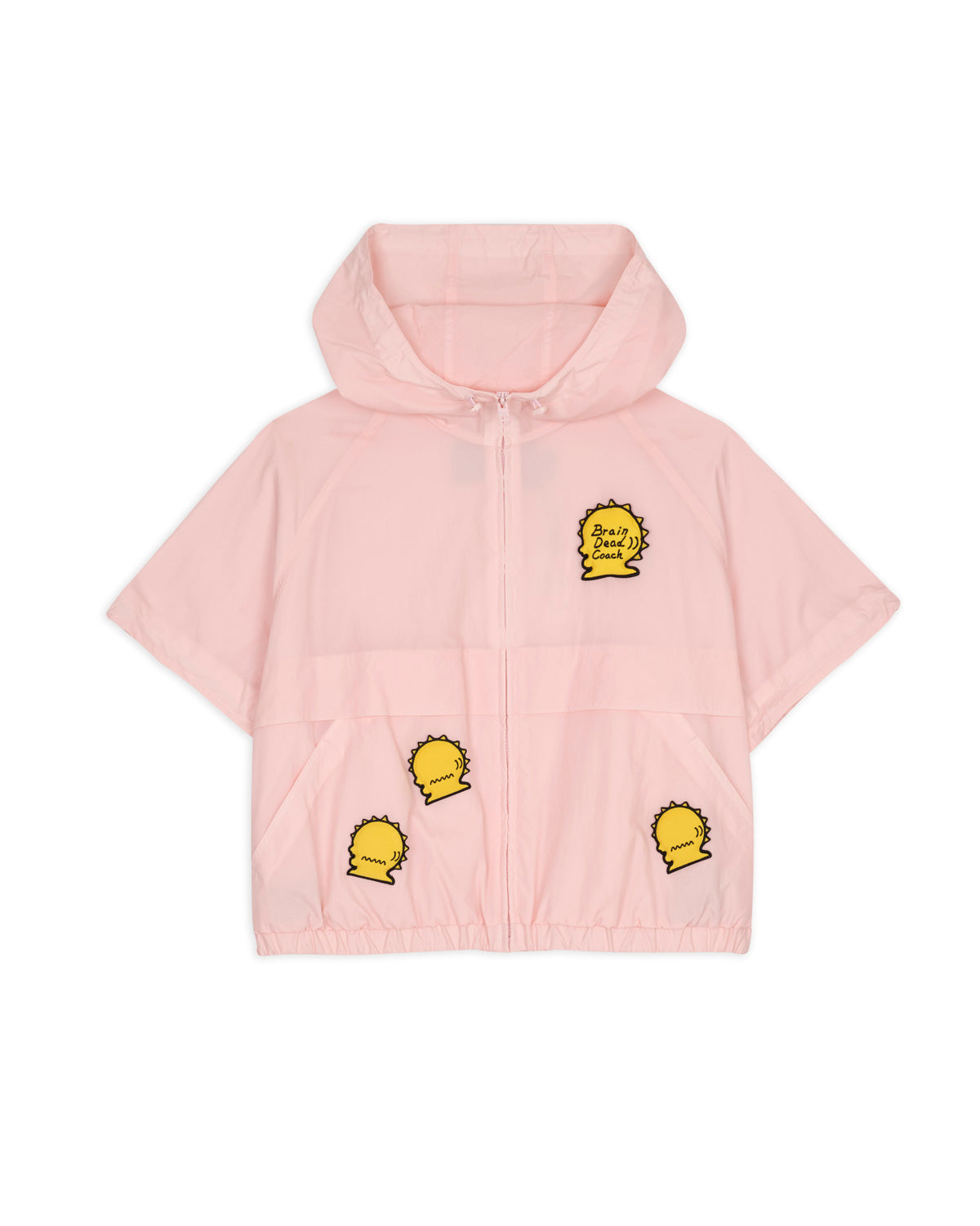 Brain Dead x Coach Short Sleeve Windbreaker - Light Pink 1