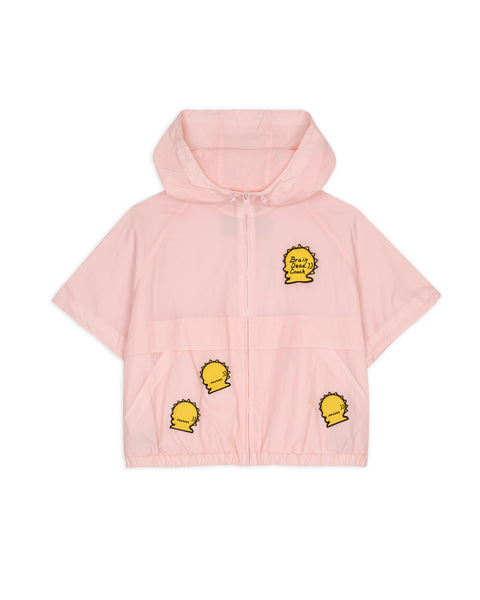 ジャケット・アウター Brain Dead waffle shirt jacket pink Brain Dead x Coach Short Sleeve Windbreaker - Light Pink