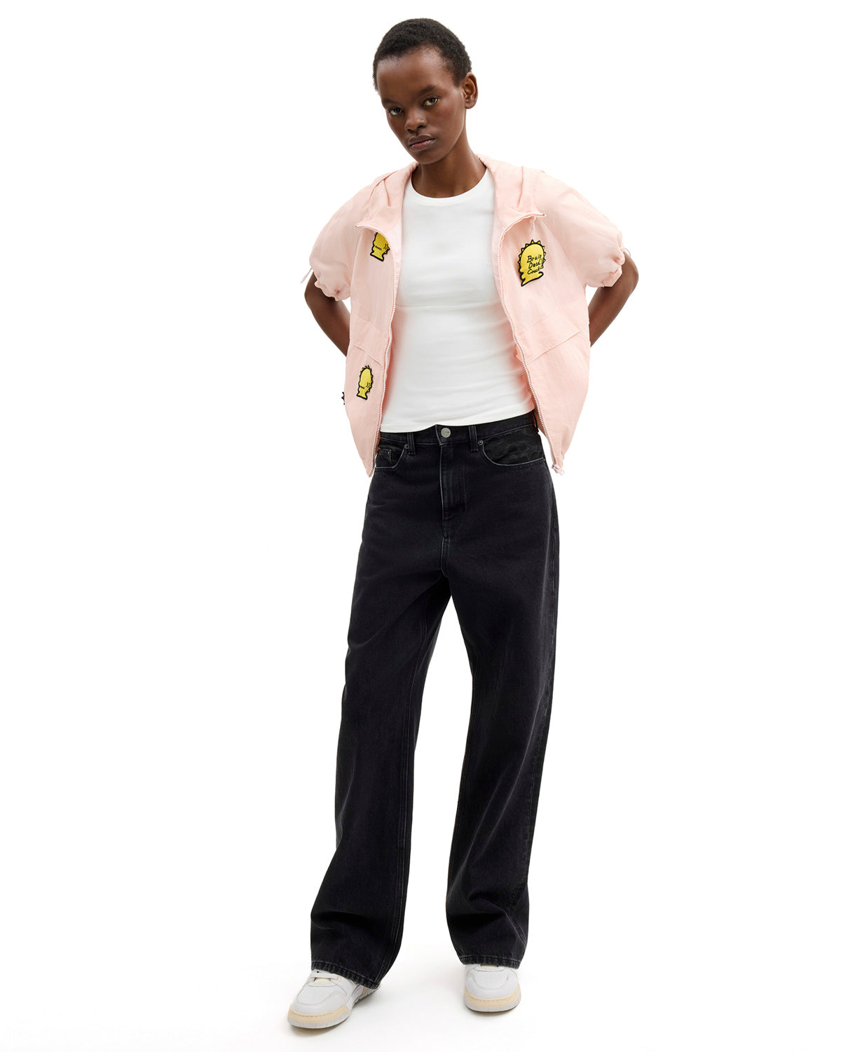Brain Dead x Coach Short Sleeve Windbreaker - Light Pink 6