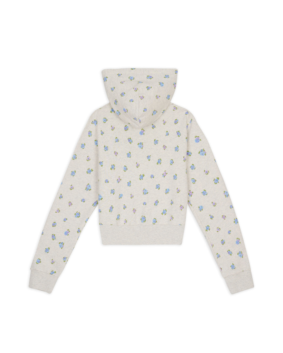 Brain Dead x Coach Shrunken Floral Print Hoodie - Heather Grey 5