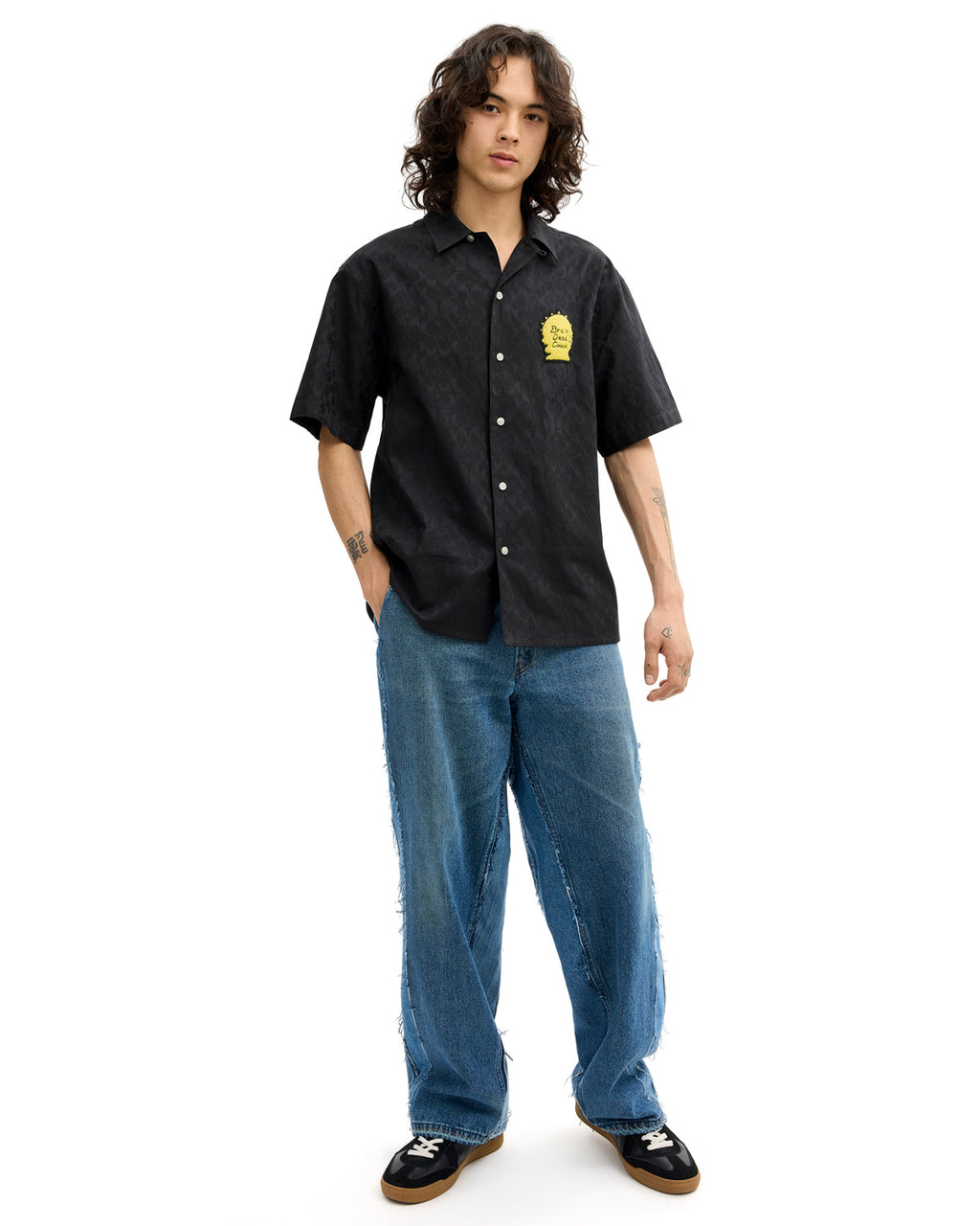 Brain Dead x Coach Signature Camp Shirt - Black 6