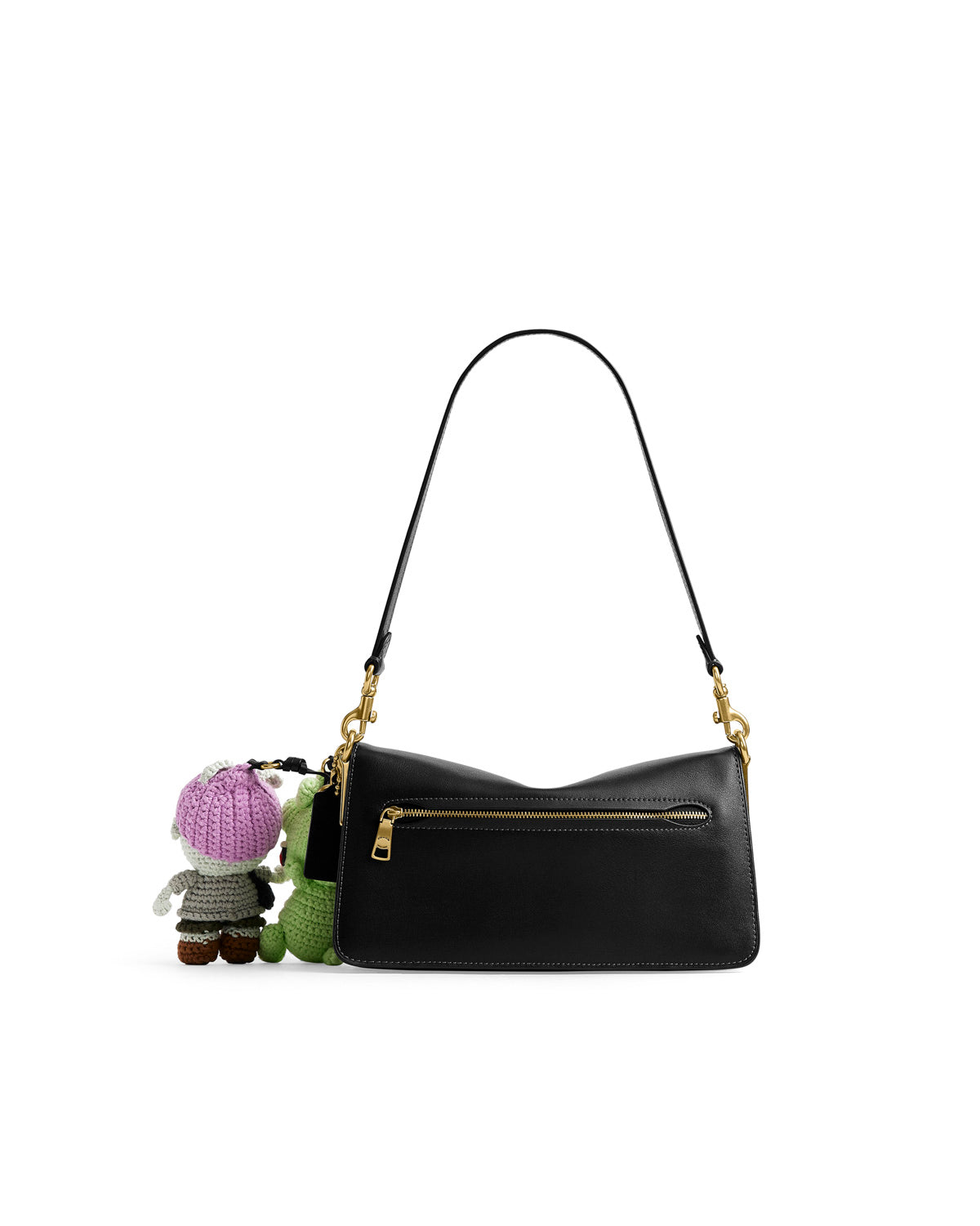 Brain Dead x Coach Soft Tabby Shoulder Bag 26 with Crochet Charms - Bl