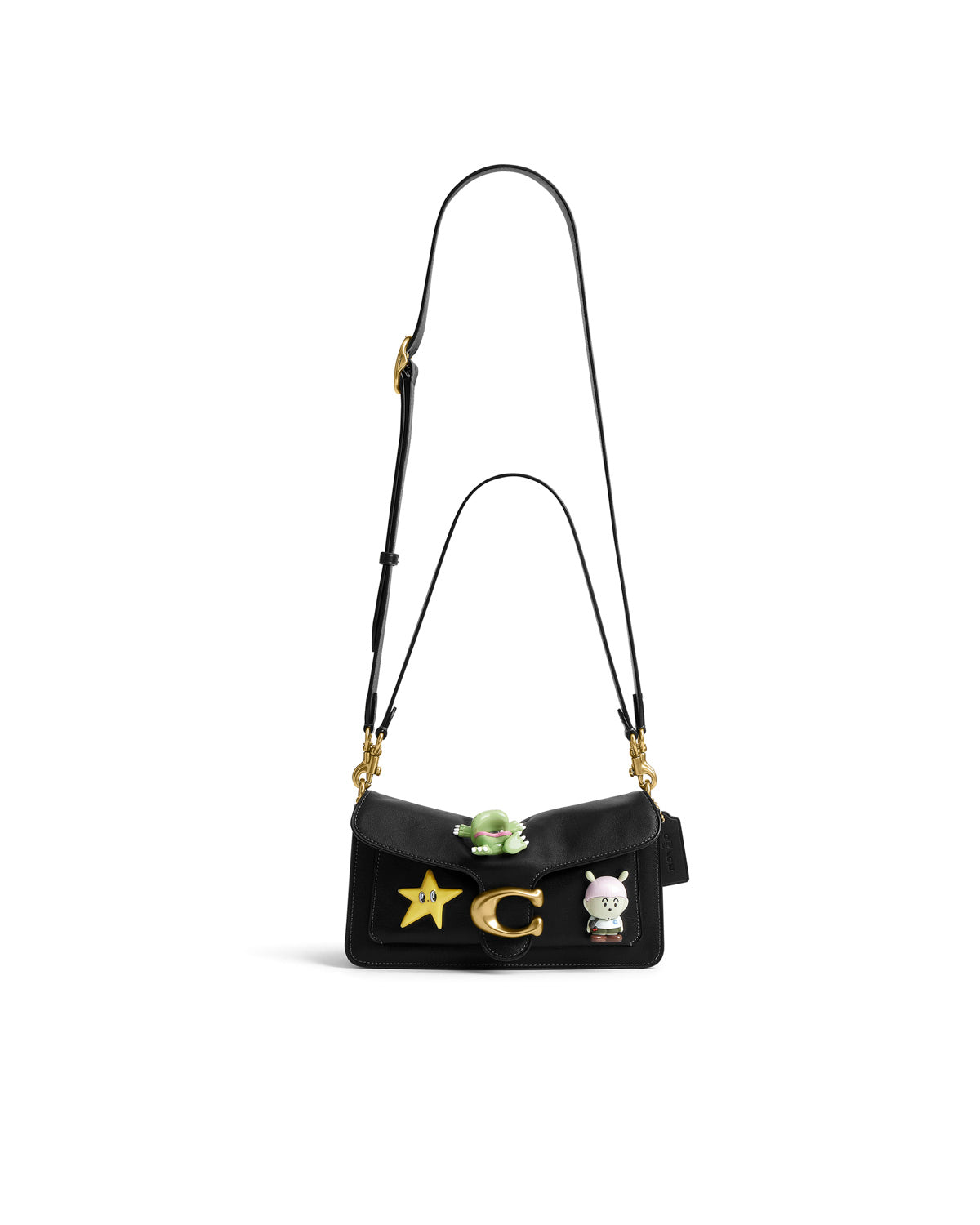 coachバンドバッグ Brain Dead x Coach Soft Tabby Shoulder Bag 26 with Vinyl Charms - Blac