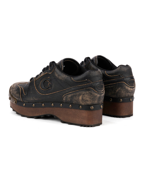 Brain Dead x Coach Men's SoHo Leather Wooden Clog - Black 2