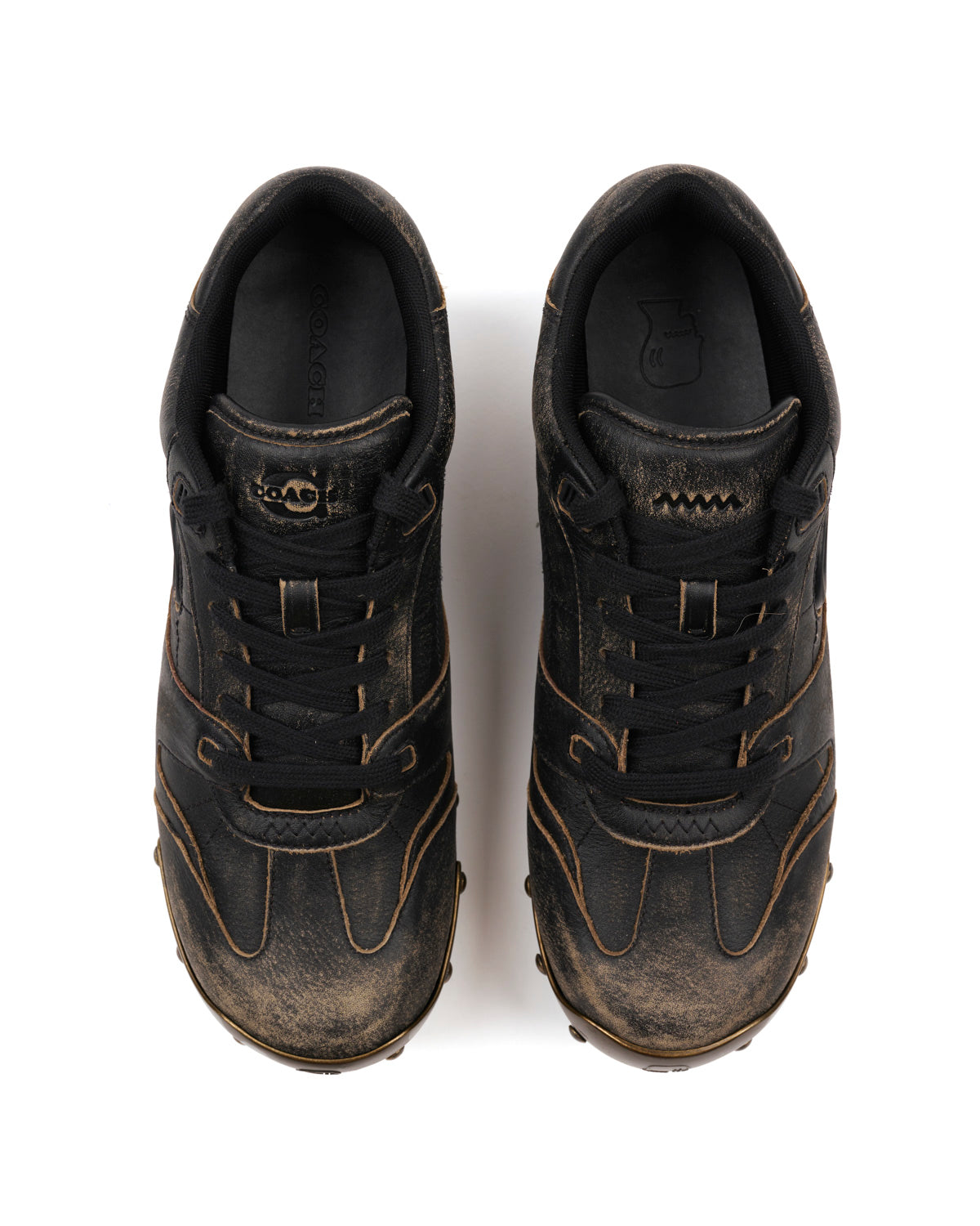 Brain Dead x Coach Men's SoHo Leather Wooden Clog - Black