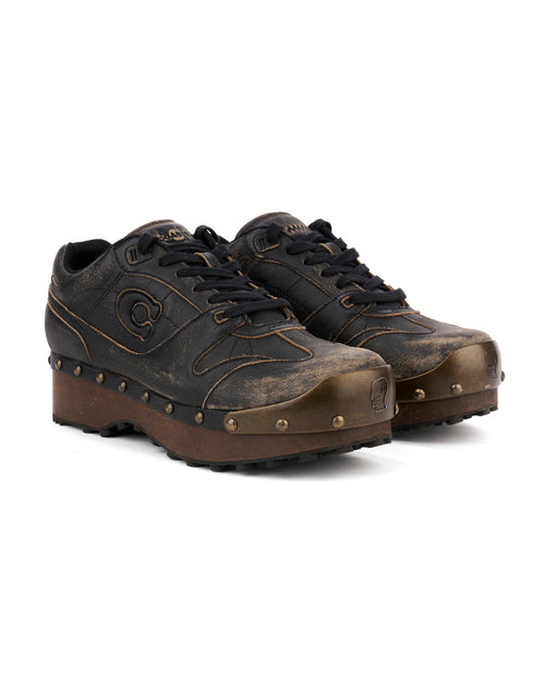 Brain Dead x Coach SoHo Leather Wooden Clog - Black 2