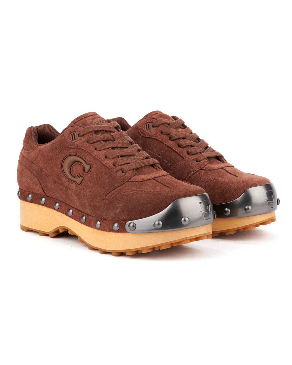 Brain Dead x Coach Men's SoHo Suede Wooden Clog - Vintage Brown 3