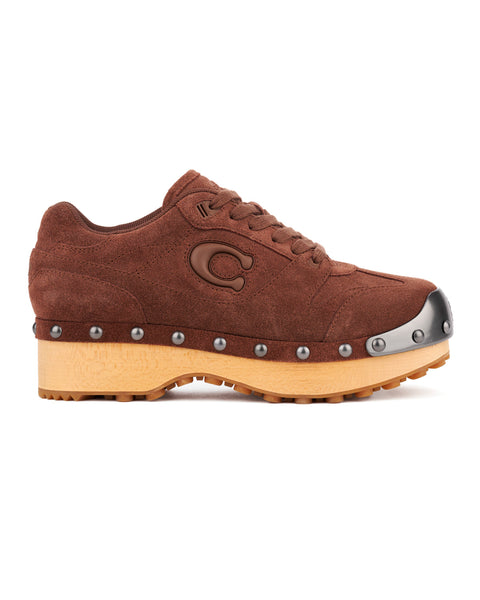 Brain Dead x Coach Men's SoHo Suede Wooden Clog - Vintage Brown