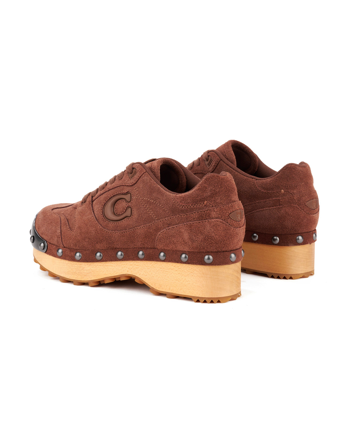 Brain Dead x Coach SoHo Suede Wooden Clog - Vintage Brown 3