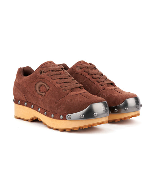 Brain Dead x Coach SoHo Suede Wooden Clog - Vintage Brown 2