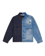 Brain Dead x Coach Split Denim Jacket - Blue Multi 1