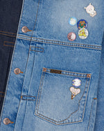 Brain Dead x Coach Split Denim Jacket - Blue Multi 6
