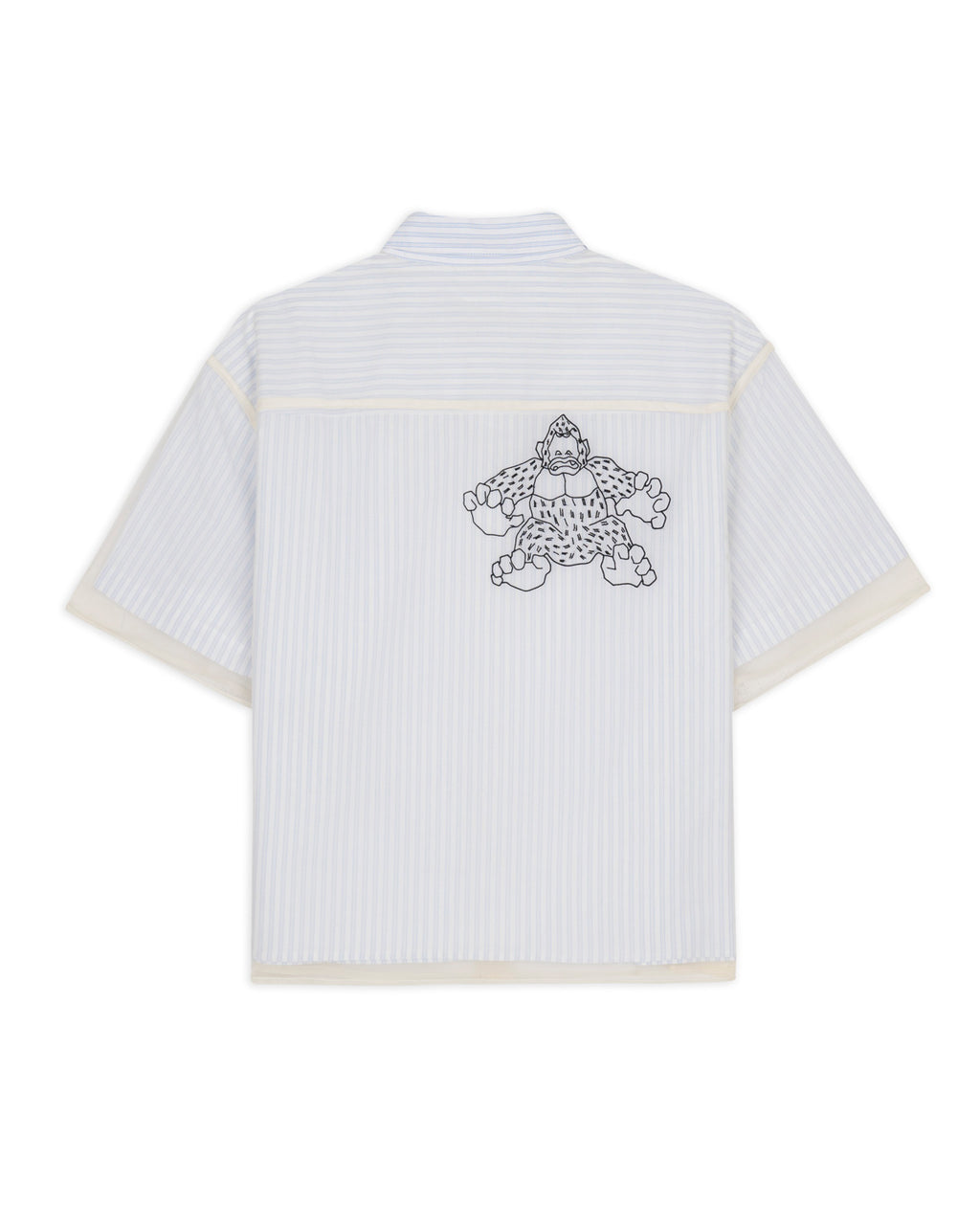Brain Dead x Coach Striped Camp Shirt - Blue Stripe 5
