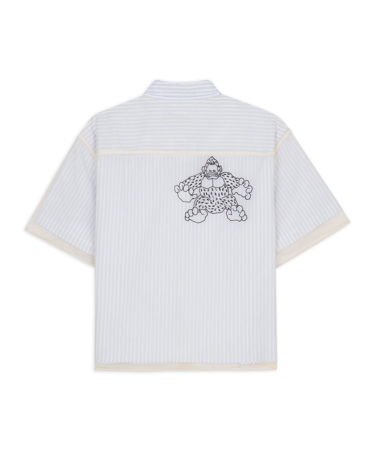 Brain Dead x Coach Striped Camp Shirt - Blue Stripe 5