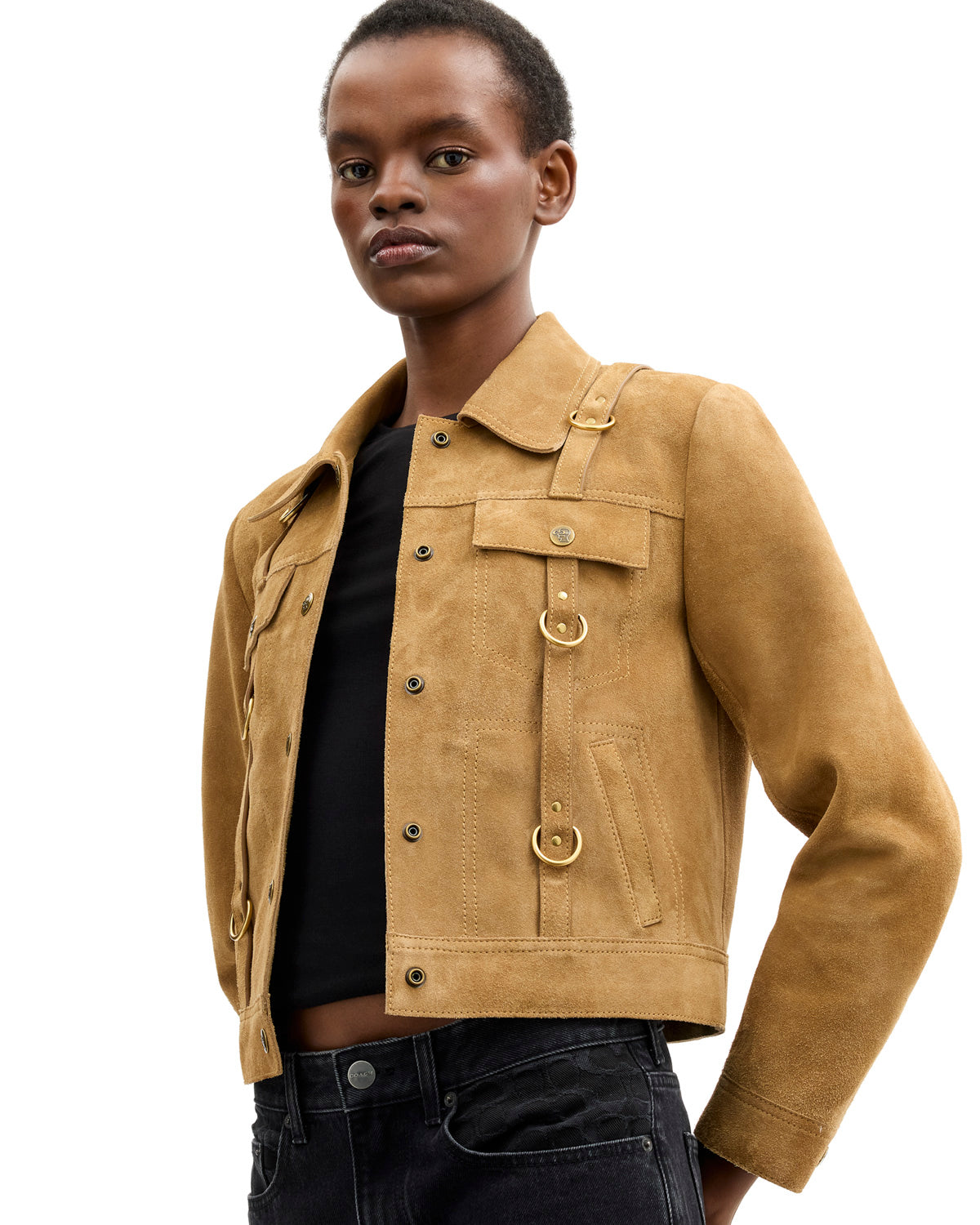 Brain Dead x Coach Suede Strap Jacket - Tan 7