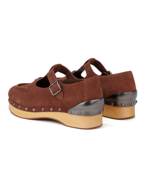 Brain Dead x Coach Men's Suede Wooden Mary Jane - Vintage Brown 2