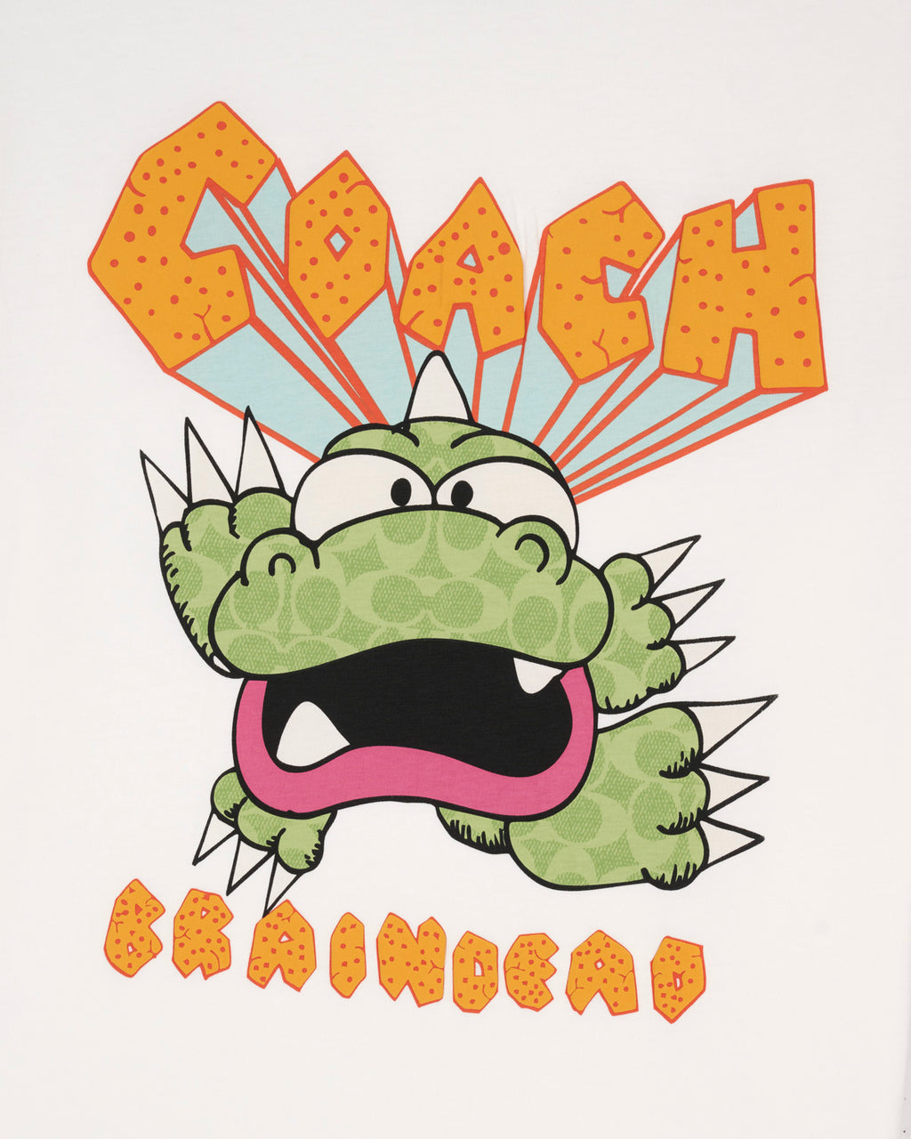 Brain Dead x Coach Zilly Monster T-Shirt - White Multi 3